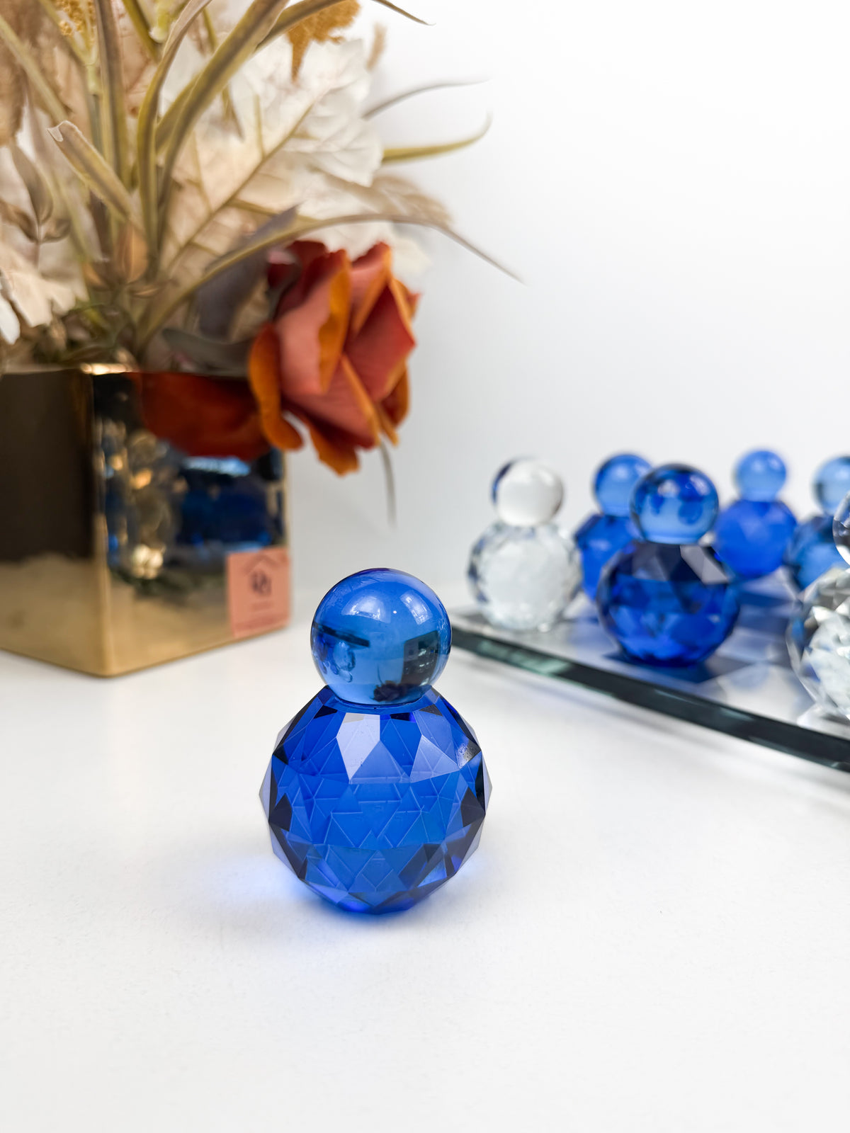 Jeu d'Échecs design en cristal avec Plateau Transparent haut de qualité de motifs bleu.