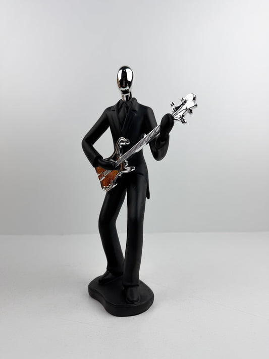 Figurine de musicien guitariste au design contemporain et épuré