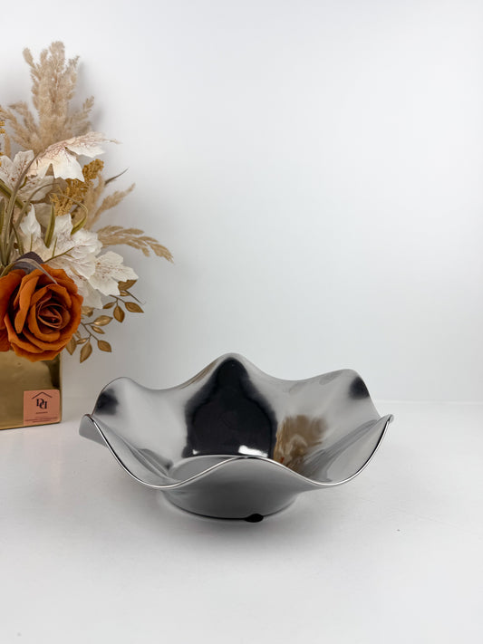 Bol décoratif moderne capturent l'essence des vagues en céramique