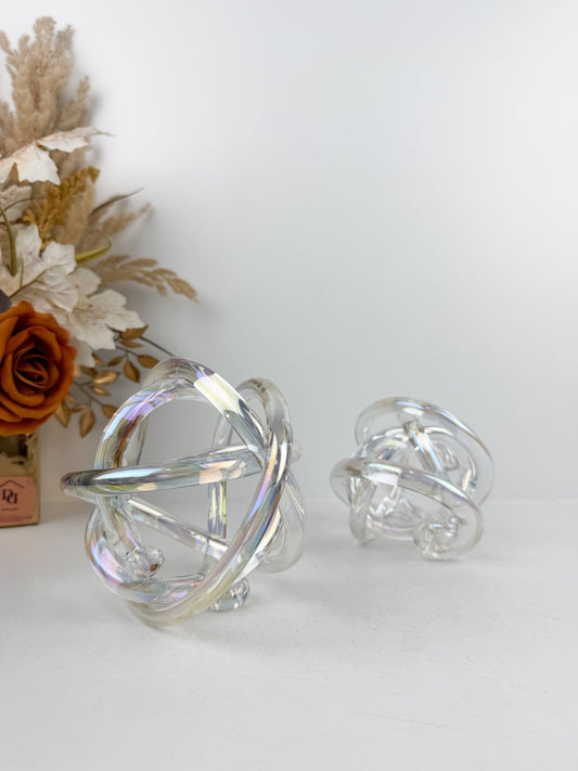 Objets décoratifs en verre soufflé