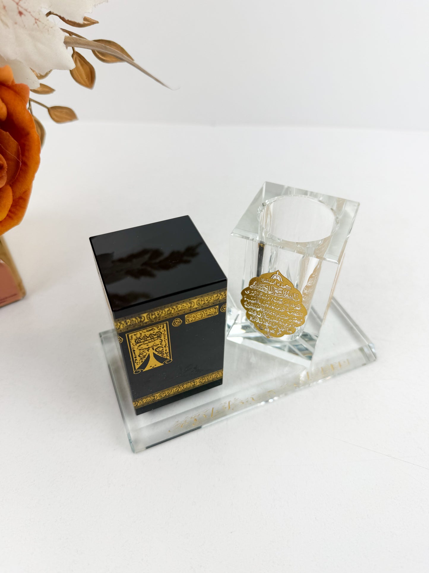 Décor-Modèle Kaaba en cristal et de porte-stylo pour cadeaux