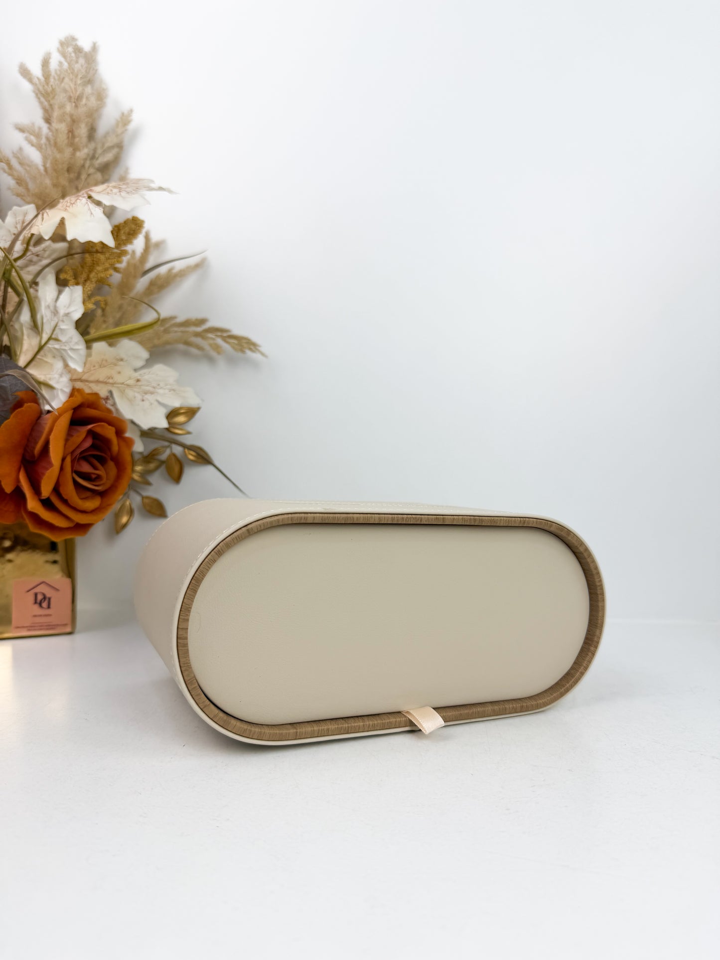 Boîte à mouchoirs élégante beige