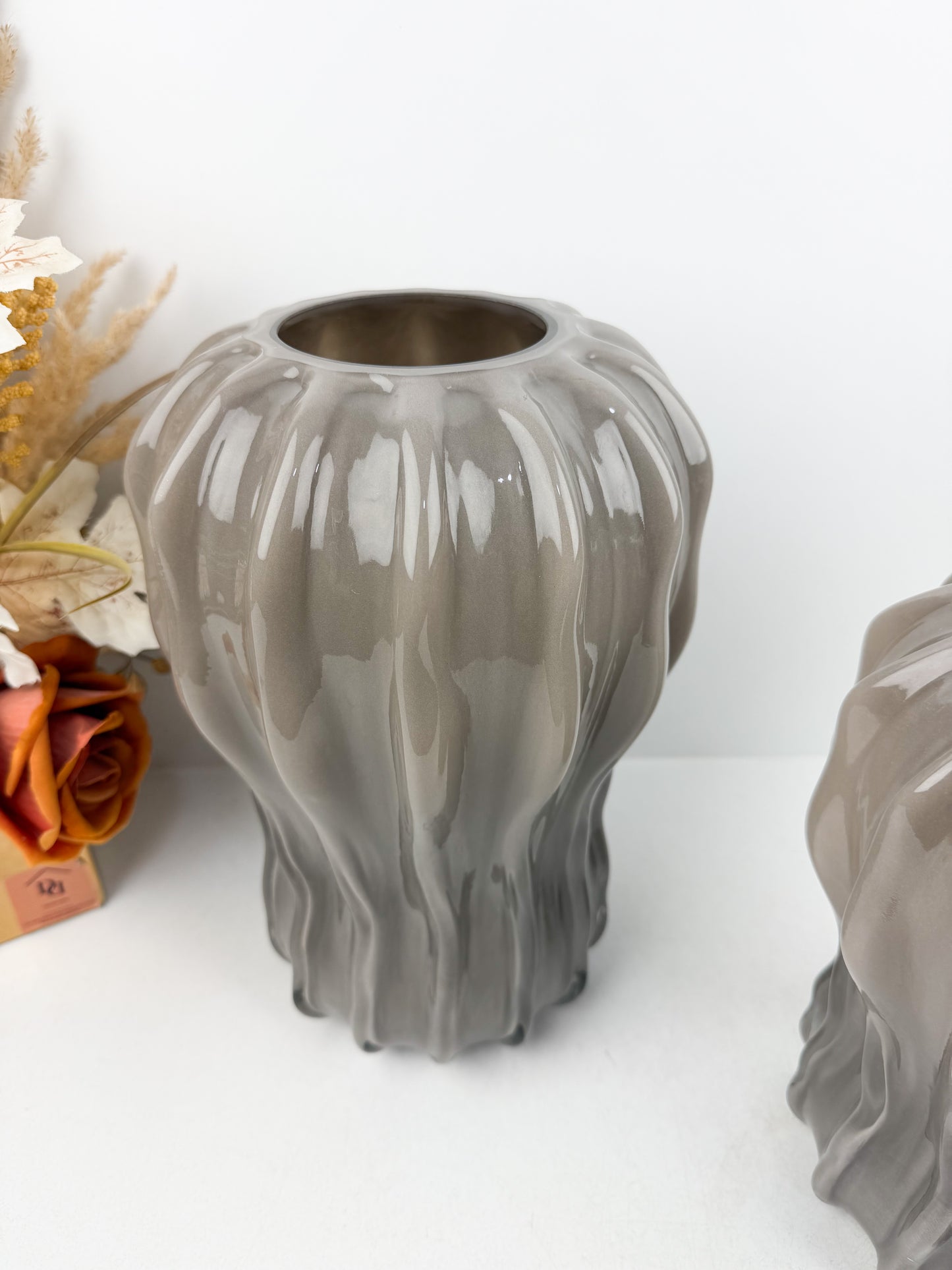 Duo de grands vases aux formes de cactus très chic