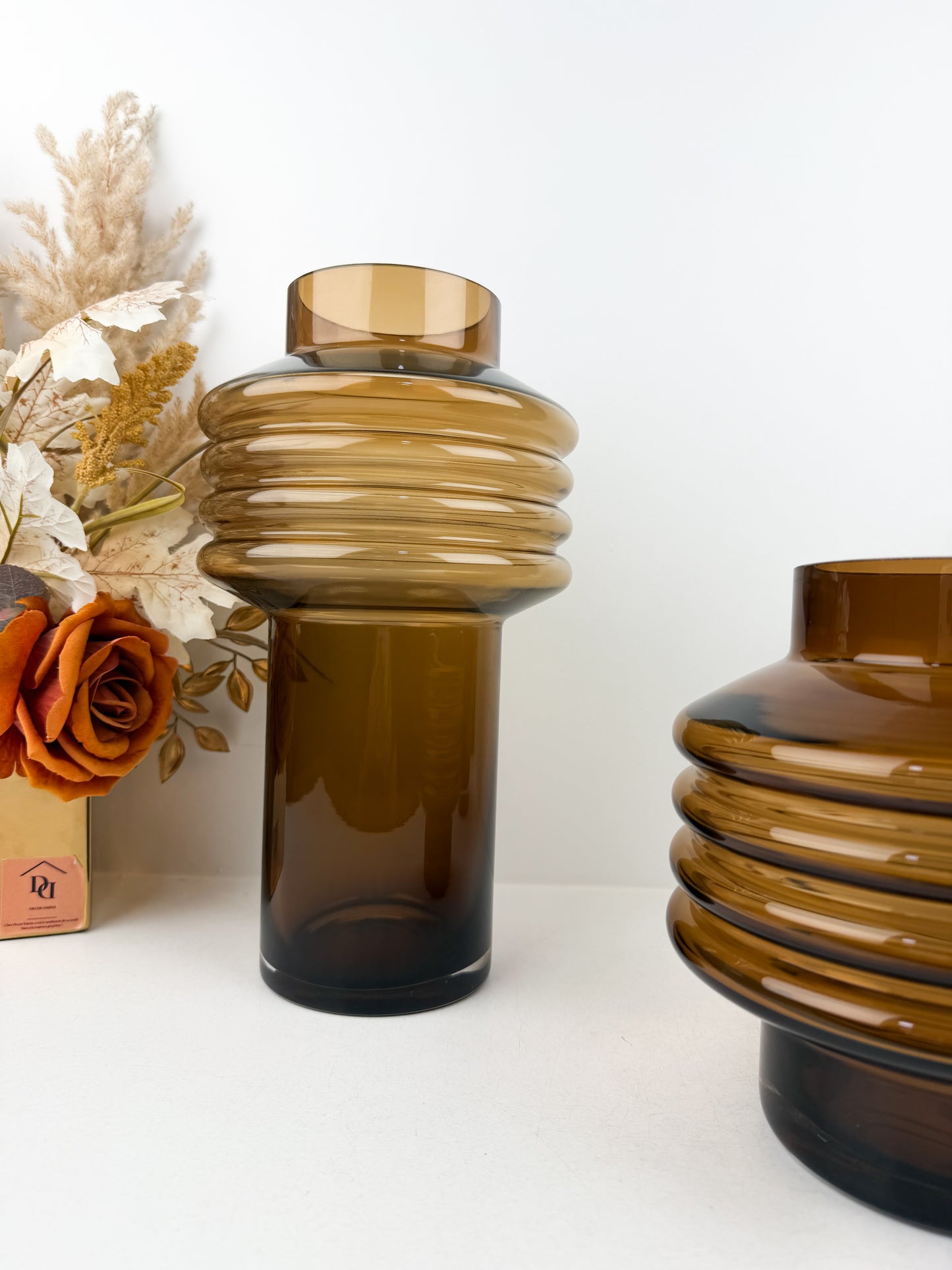 Trio de vases élégants et chics aux formes distinctives