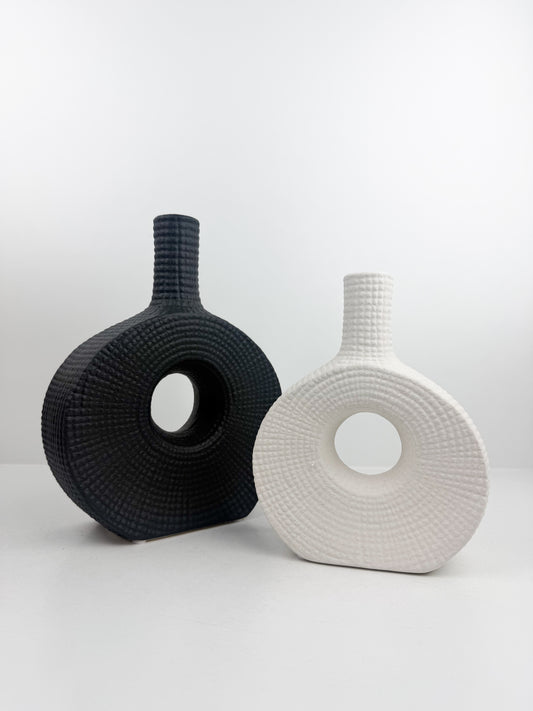 Duo vase décoratif au design contemporain et épuré