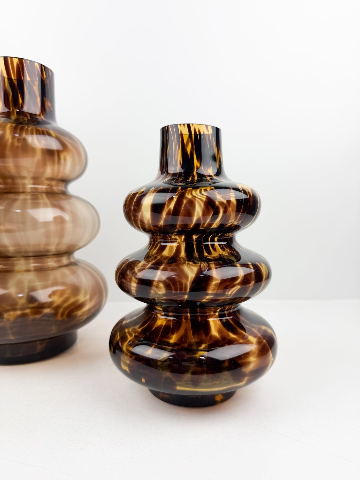 Duo de vases élégants et chics aux formes distinctives