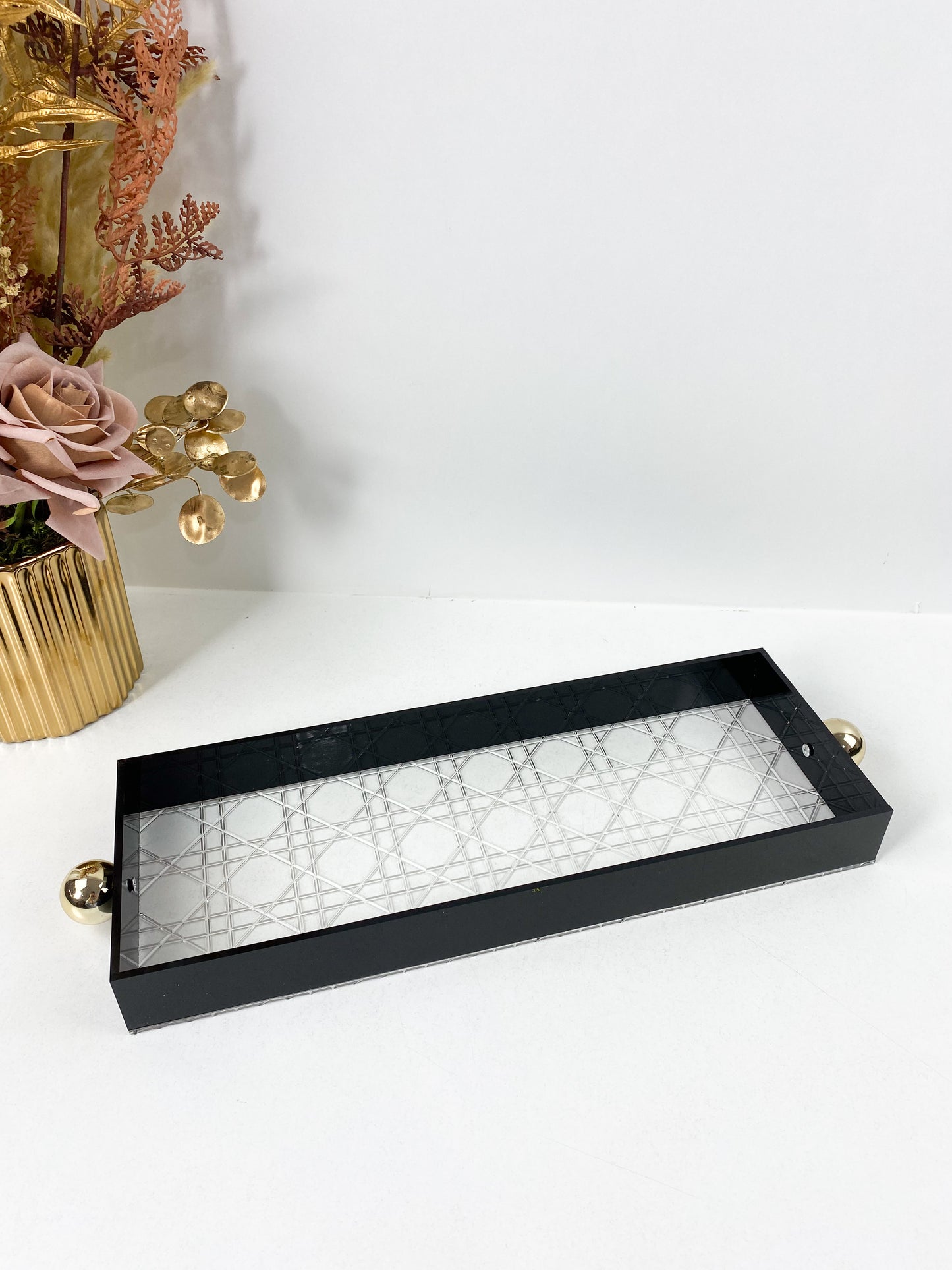 Set 3 Plateaux en plexiglass