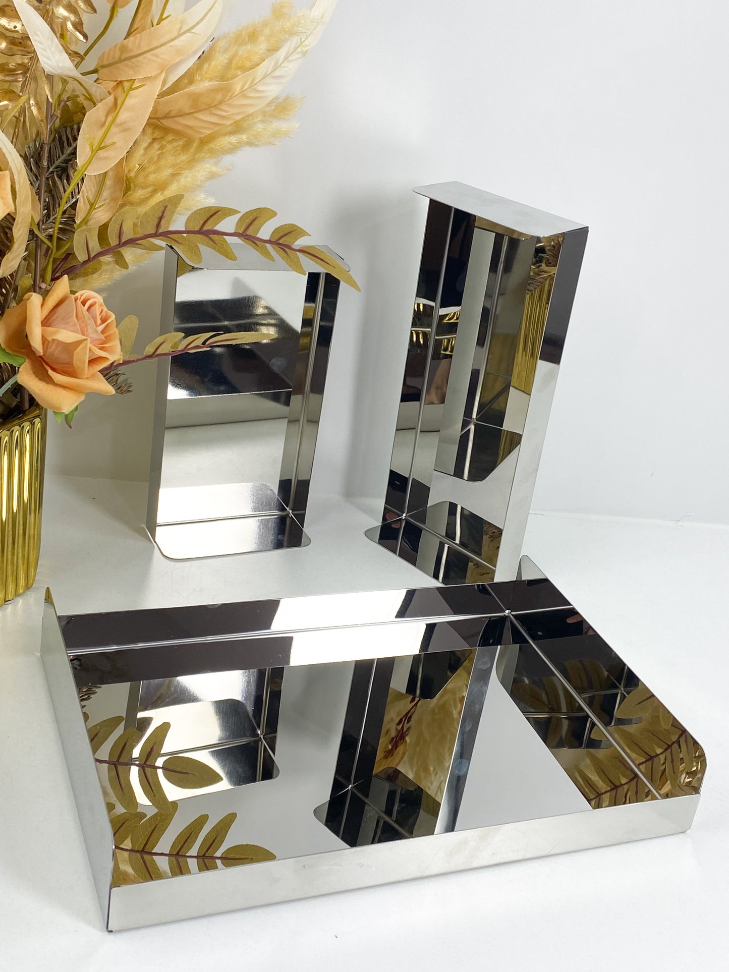 Plateau rectangulaire en acier inoxydable