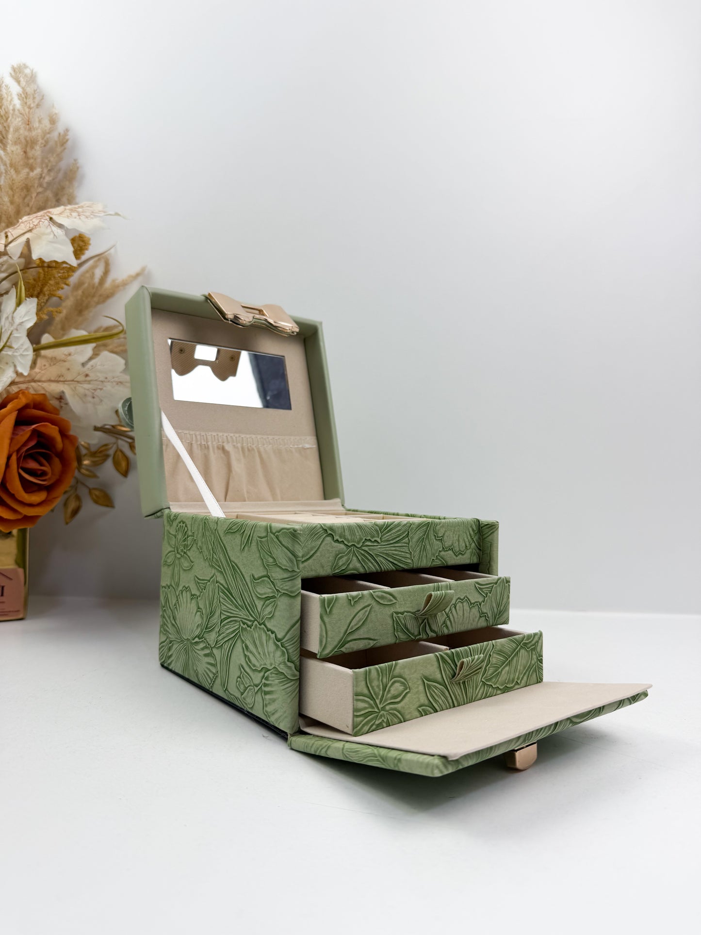 Boîte à Bijoux Verte