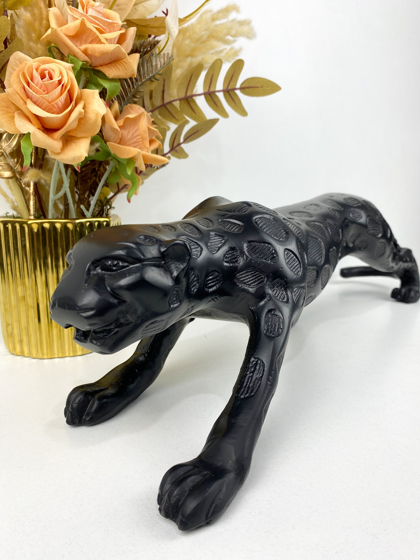 Décor - Statue de tigre noir moderne