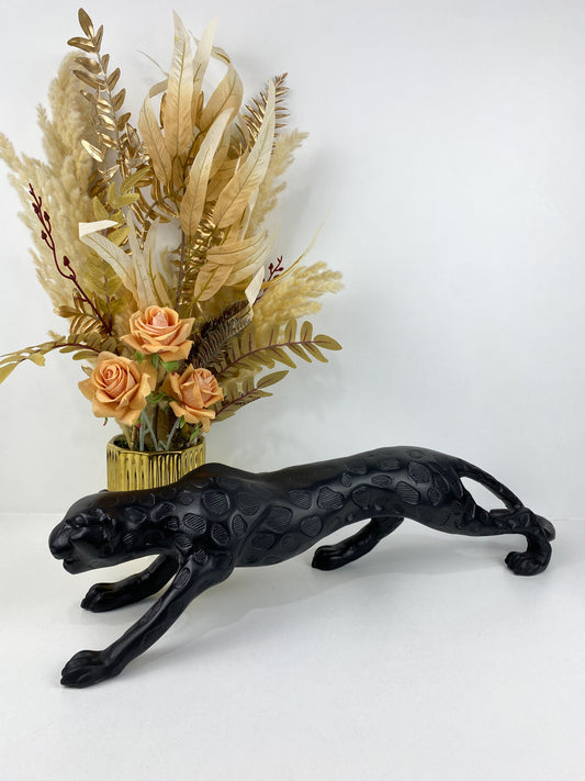 Décor - Statue de tigre noir moderne