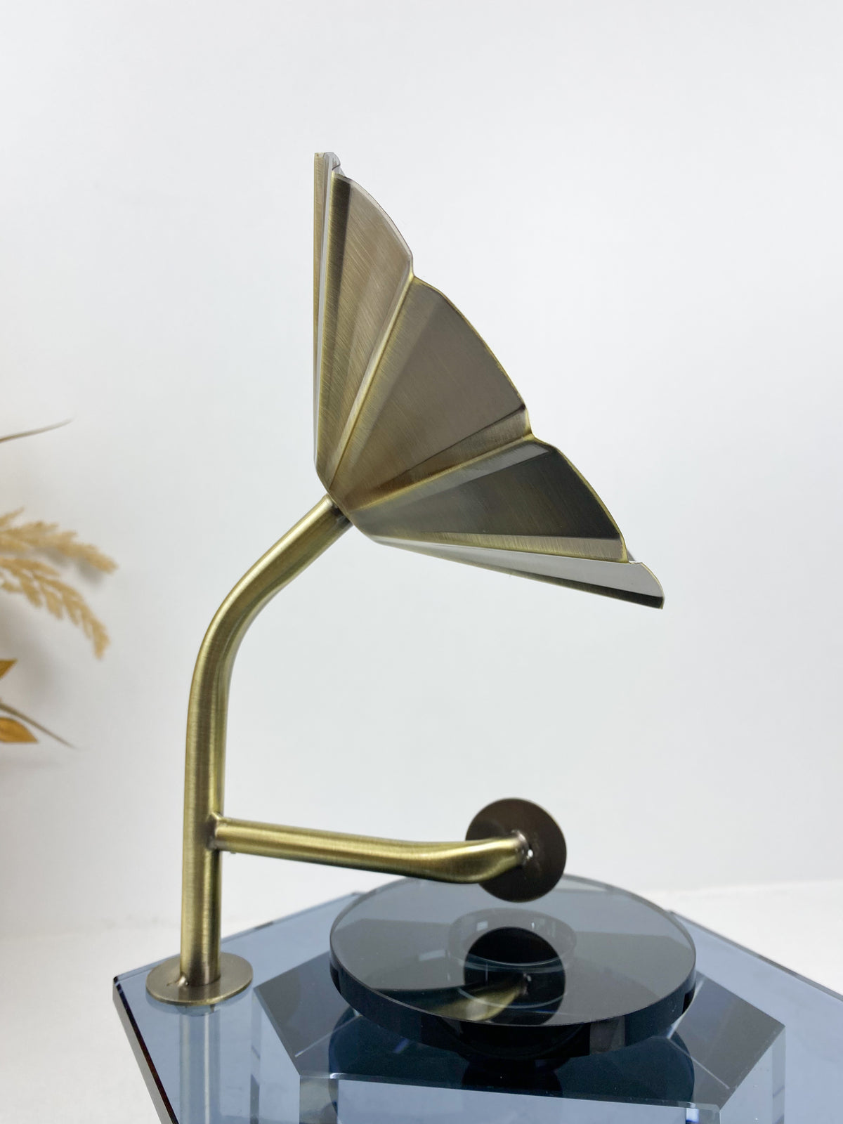 Grand Ornement de lecteur CD en cristal moderne
