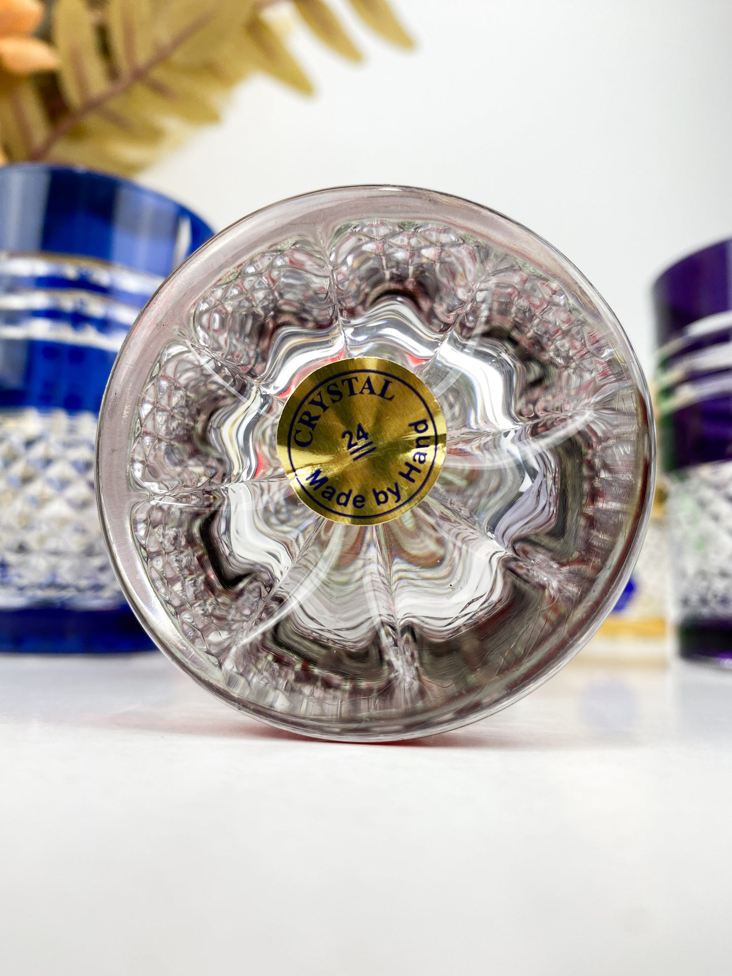 Ensemble de 6 Verres à Thé en Cristal