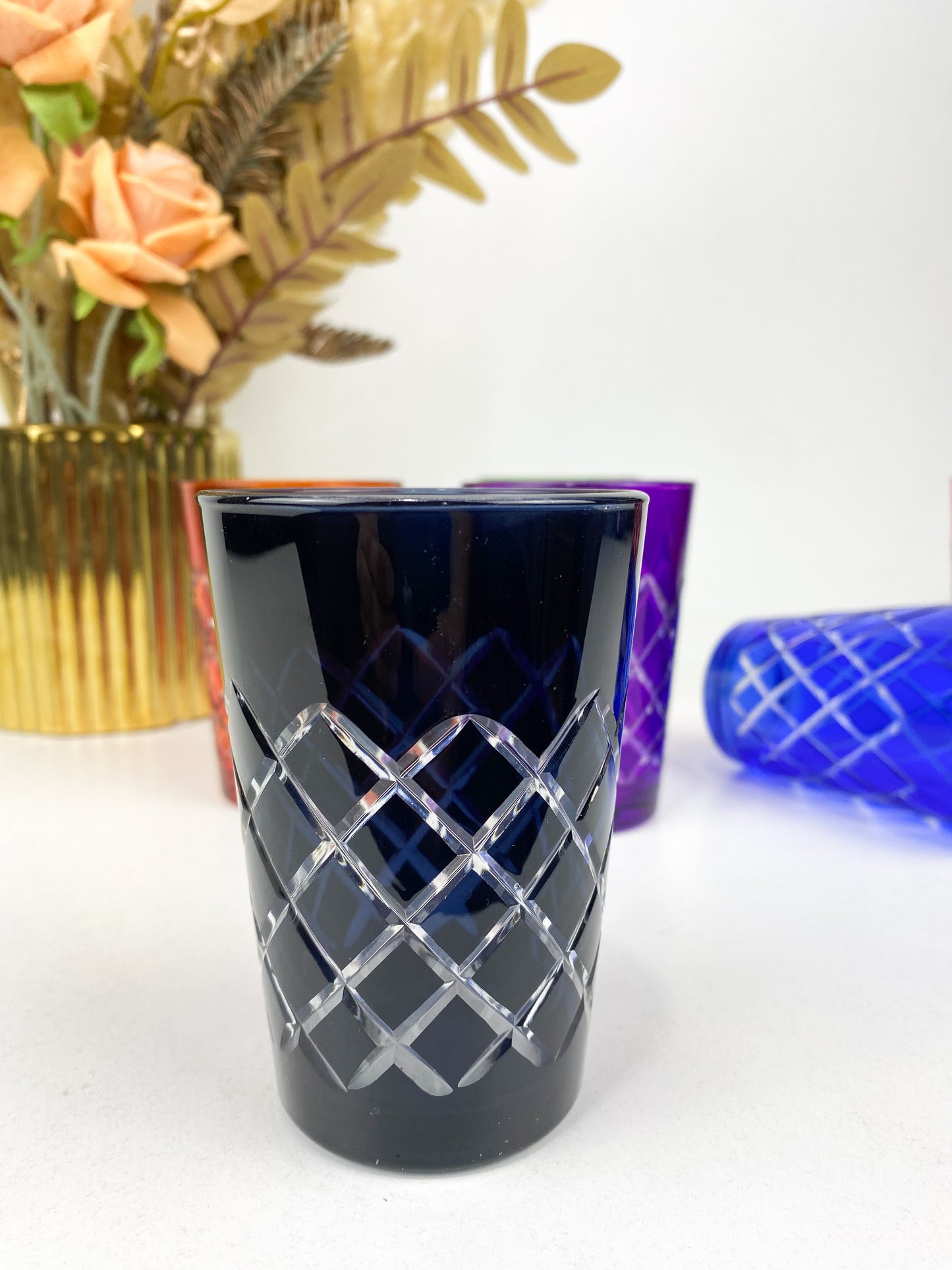 Ensemble de 6 Verres à Thé multicolores