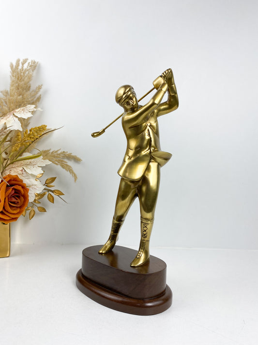 Figurine de Golfeur masculin en cuivre Haute qualité