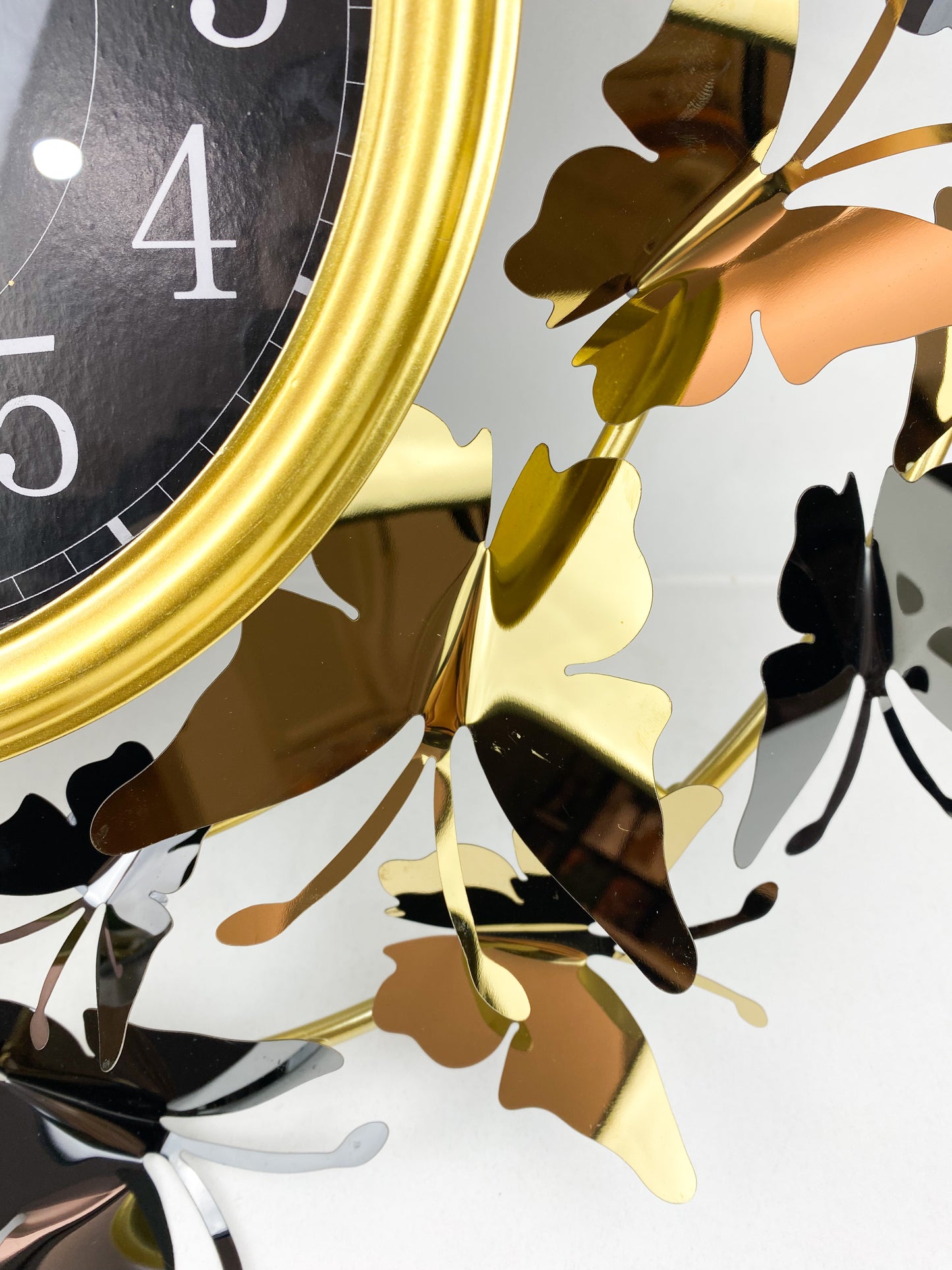 Horloge murale papillon