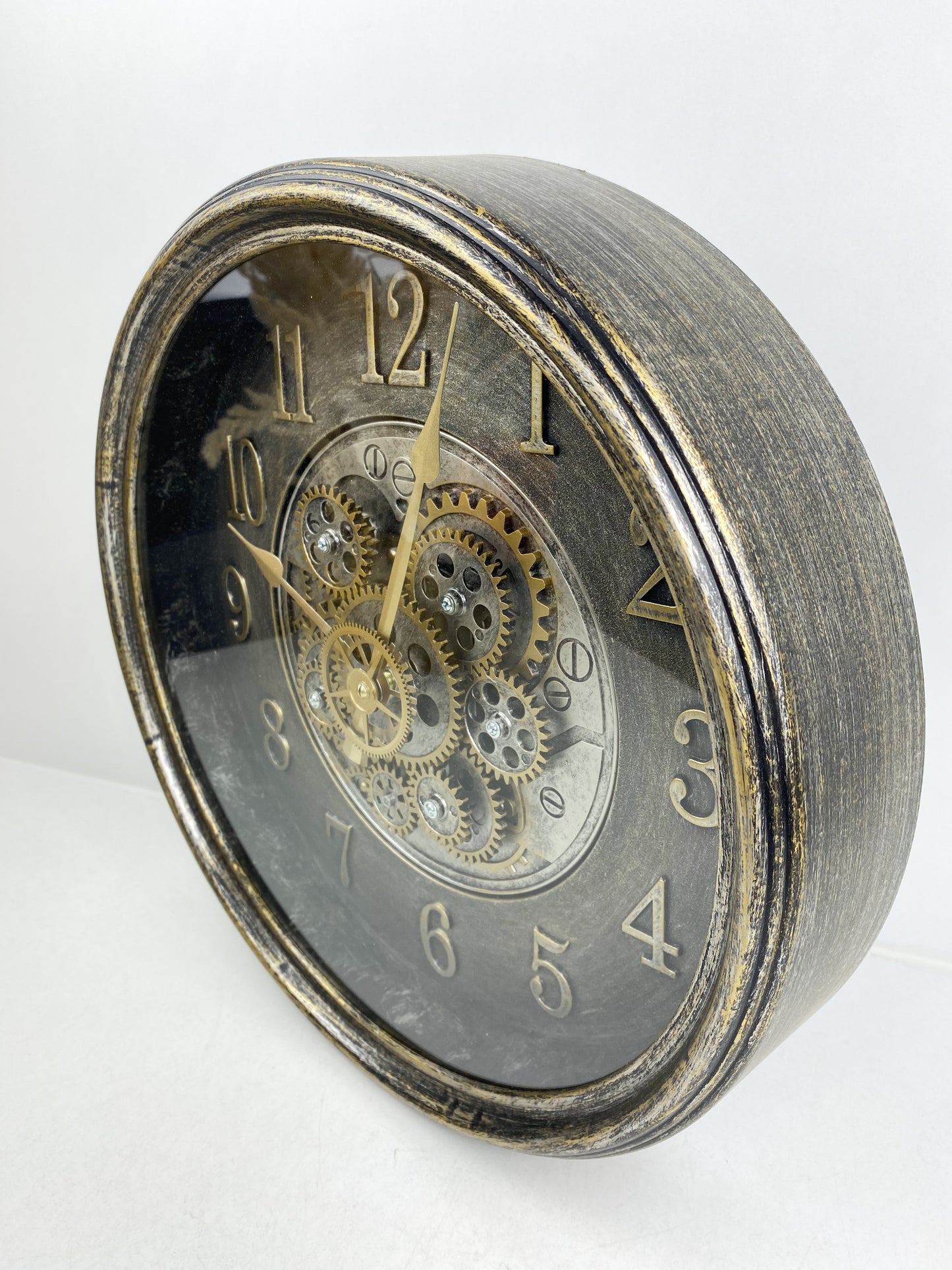 Horloges Murales, Horloge Murale Décorative-Gris et bronze