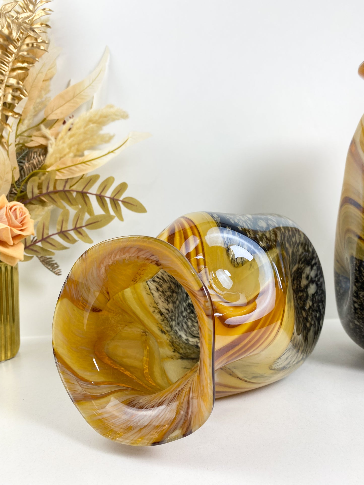 Duo Vase noir et jaune