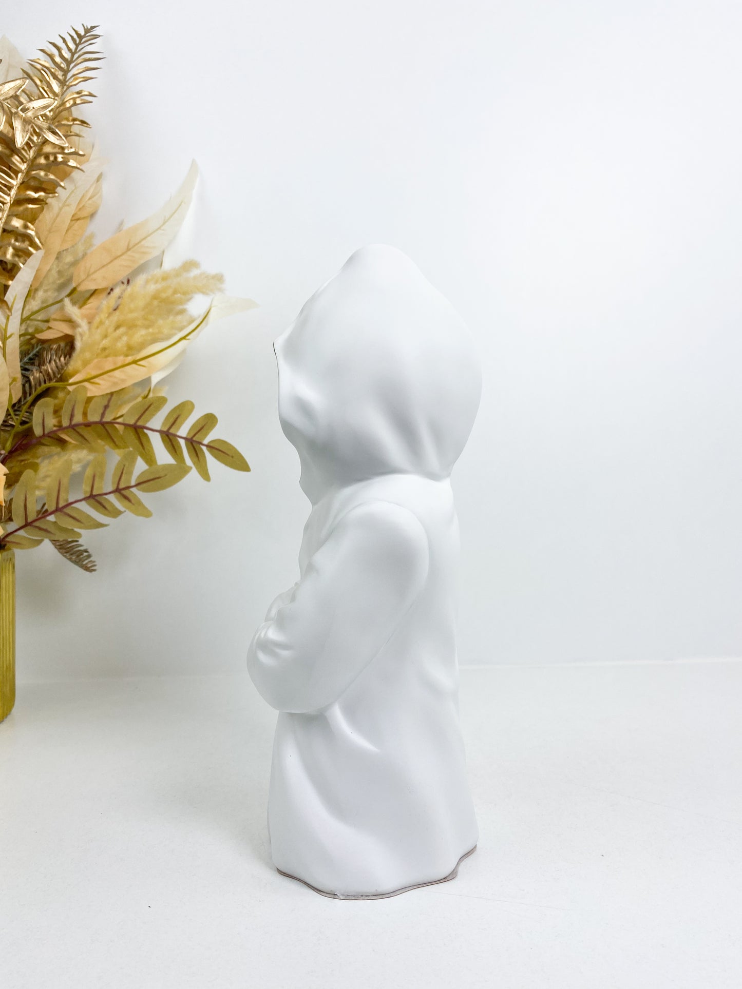 Statuette Anonyme De mi-Homme – Blanc