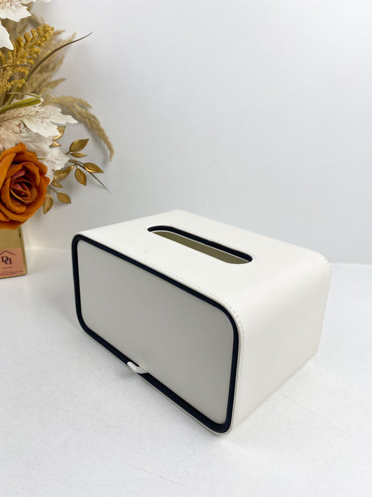 Boîte à mouchoirs maison salon sensation haut de gamme -Blanc