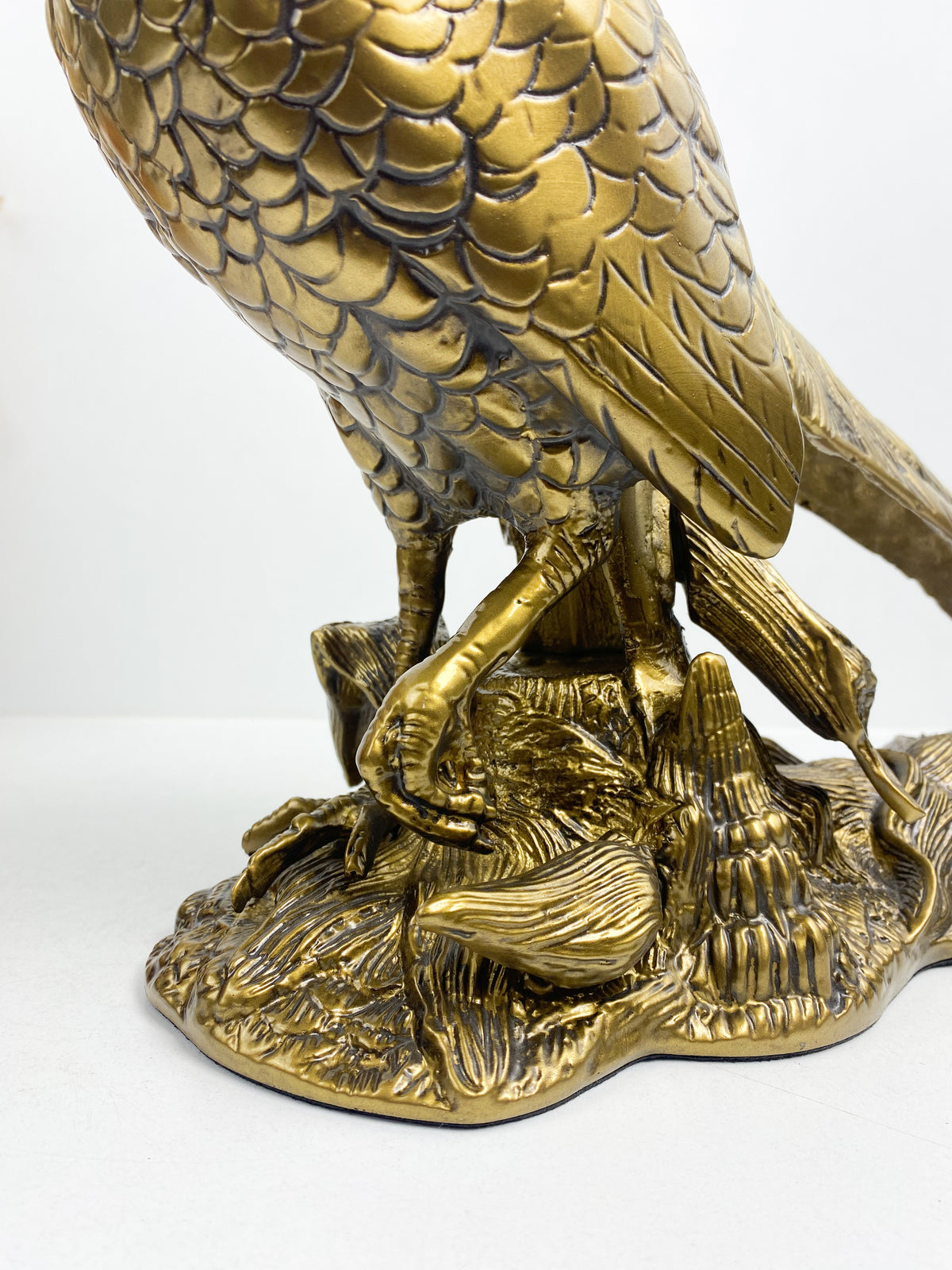 Grand Sculpture D'aigle Volant En Laiton bronze massif -décoration pour La Maison, Le Bureau