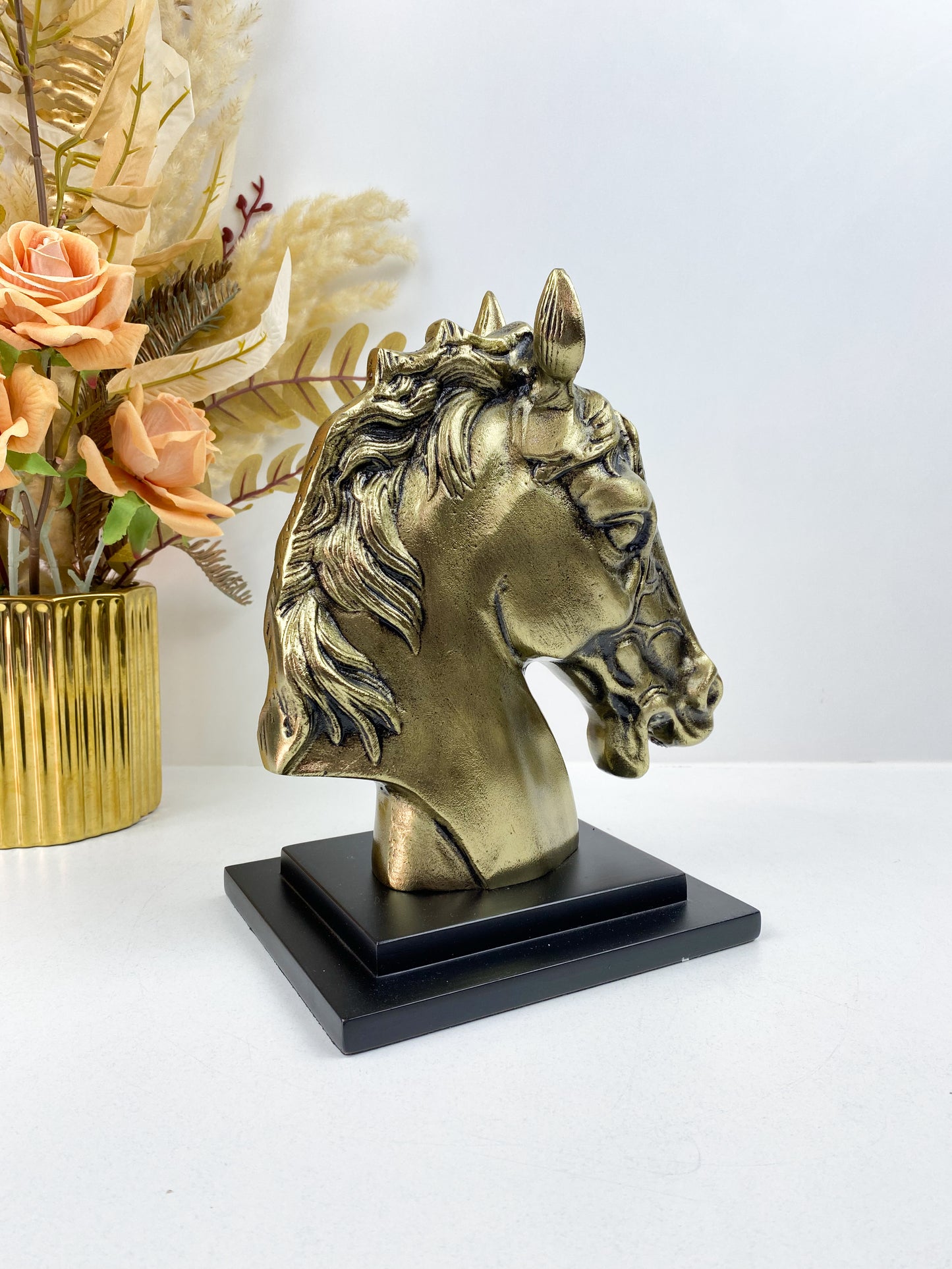 Décor-Sculpture de tête de cheval