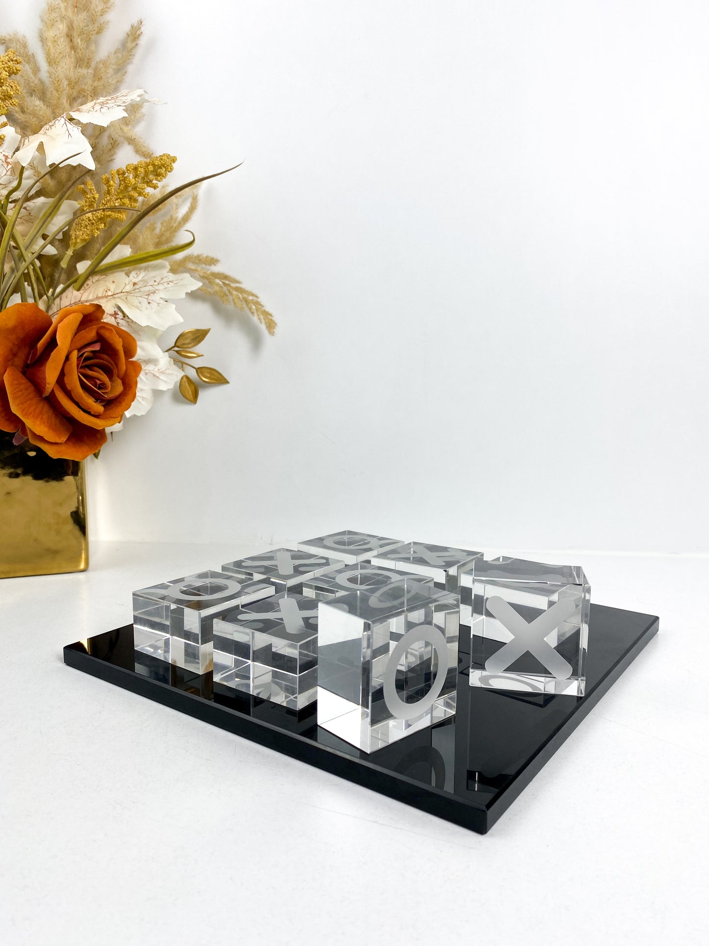 Jeu d'échecs de luxe en cristal