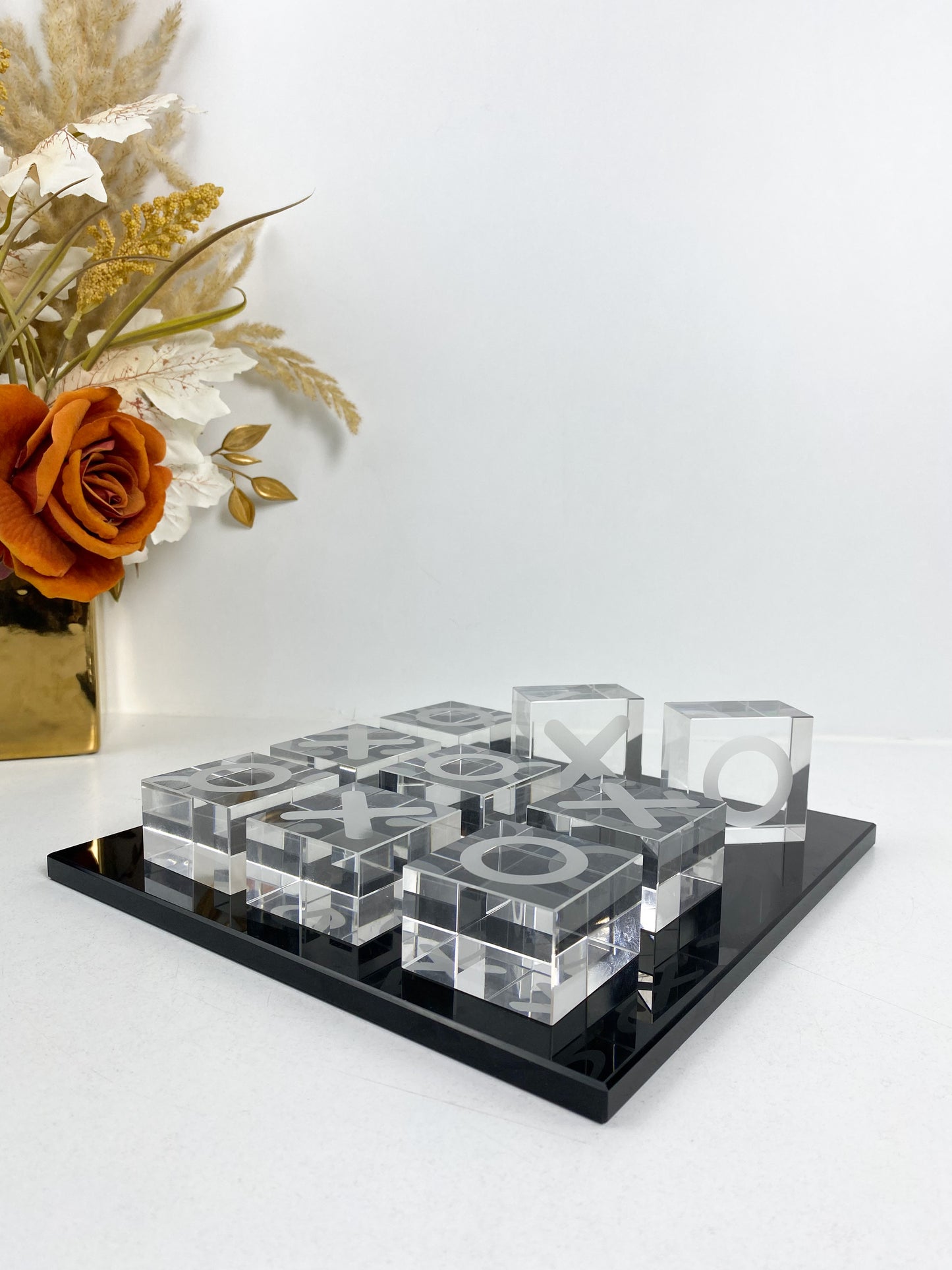 Jeu d'échecs de luxe en cristal