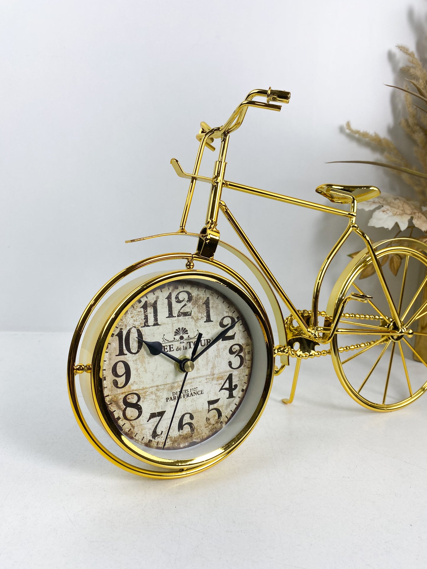 Horloge de Vélo Dorée