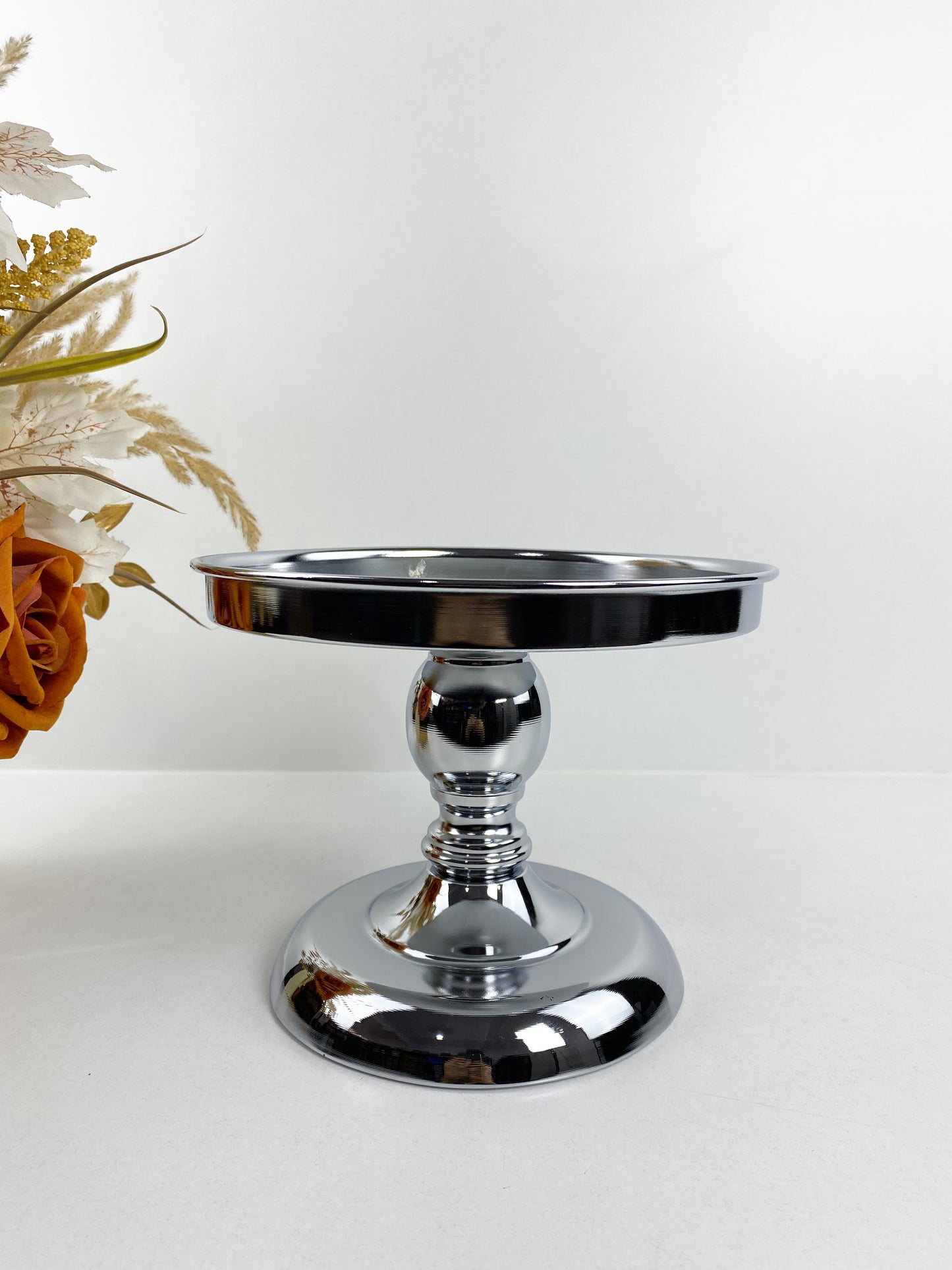 Support à gâteaux miroir argenté, Cupcake en métal galvanisé, décoration de Table pour fête