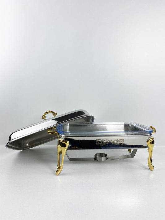 Chauffe plat rectangulaire inox Haute qualité - Réchauffeur de nourriture