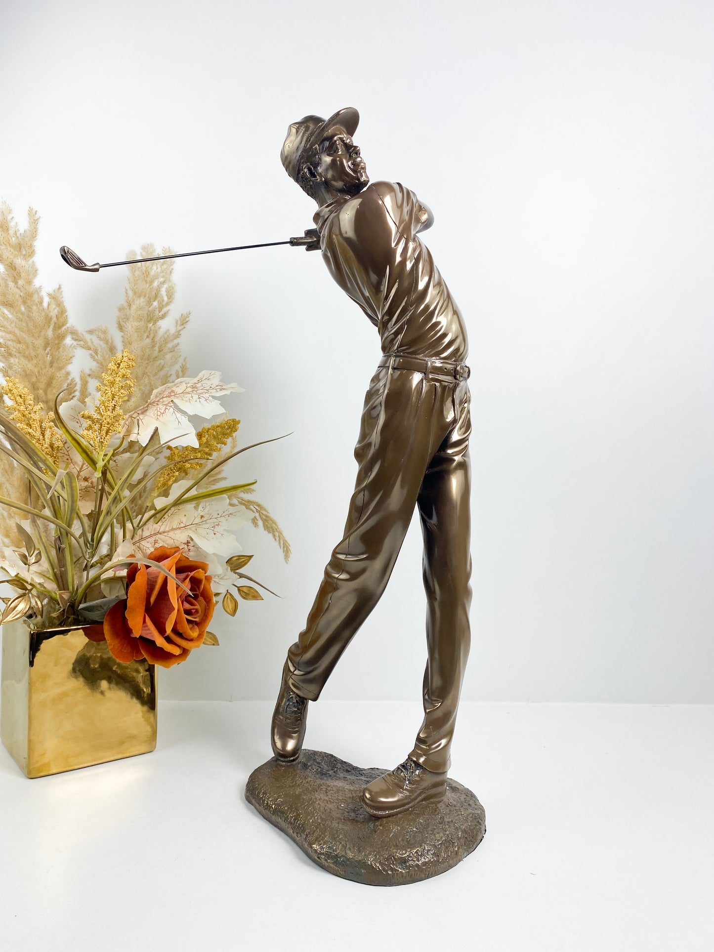 Figurine de Golfeur masculin en Bronze