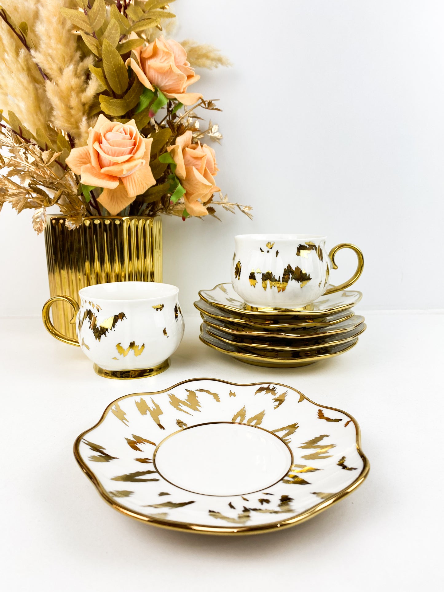 Ensemble de Tasses Cappuccino marbrée