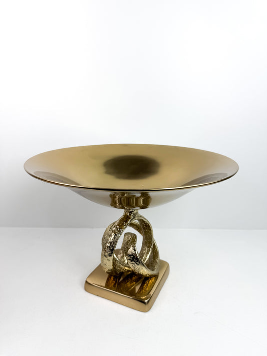 Bol décoratif en métal et cuivre moderne de couleur or