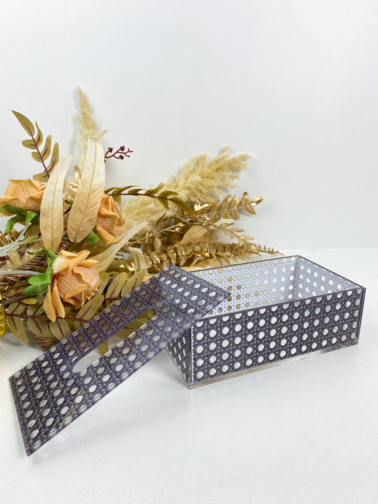 Boîte à Kleenex moderne et élégante en plexiglas