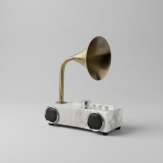 Ornement décoratif haut de gamme capture l'essence intemporelle du phonographe vintage