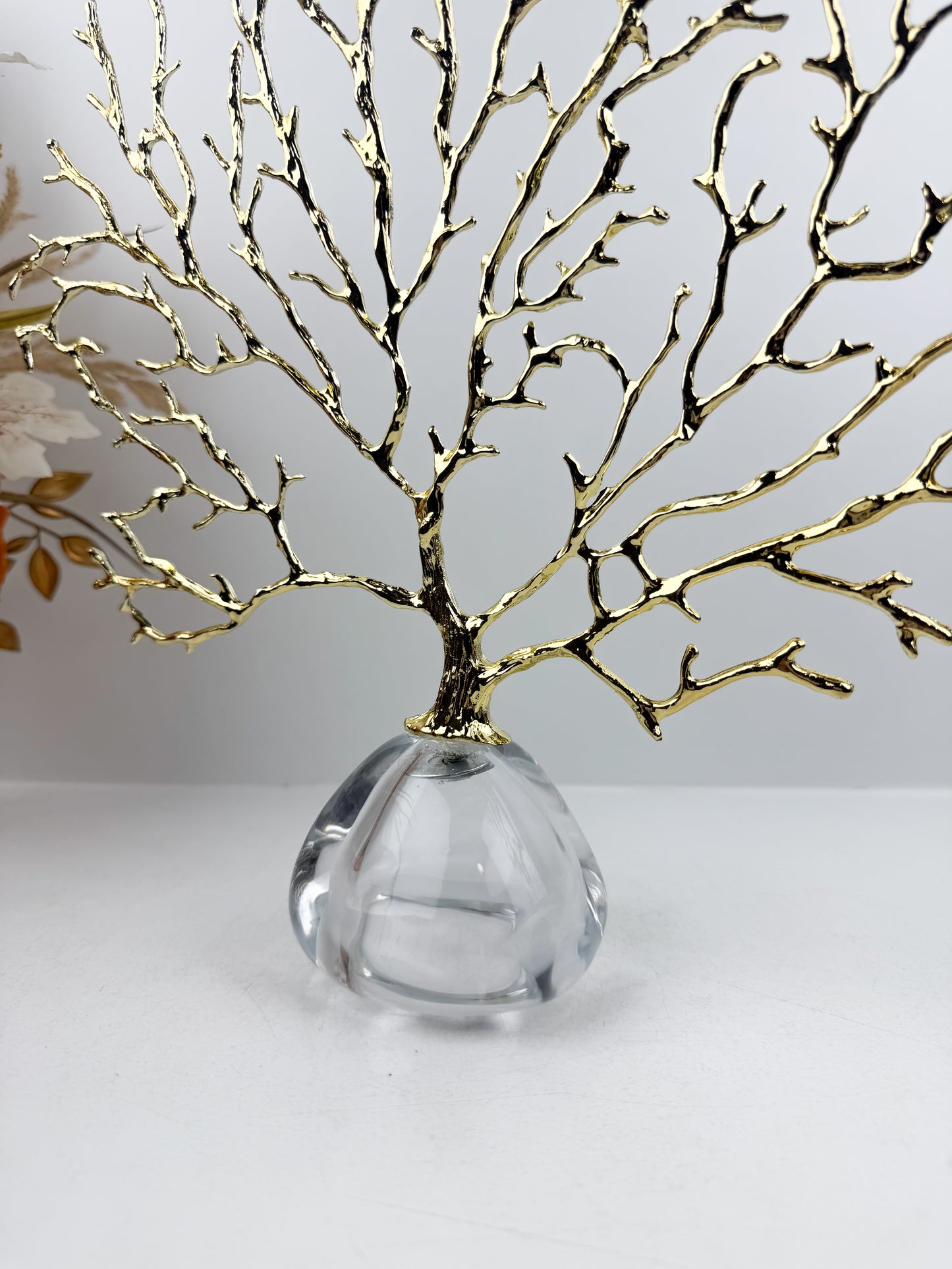 Arbre Décoratif luxueuse sur Socle en cristal.