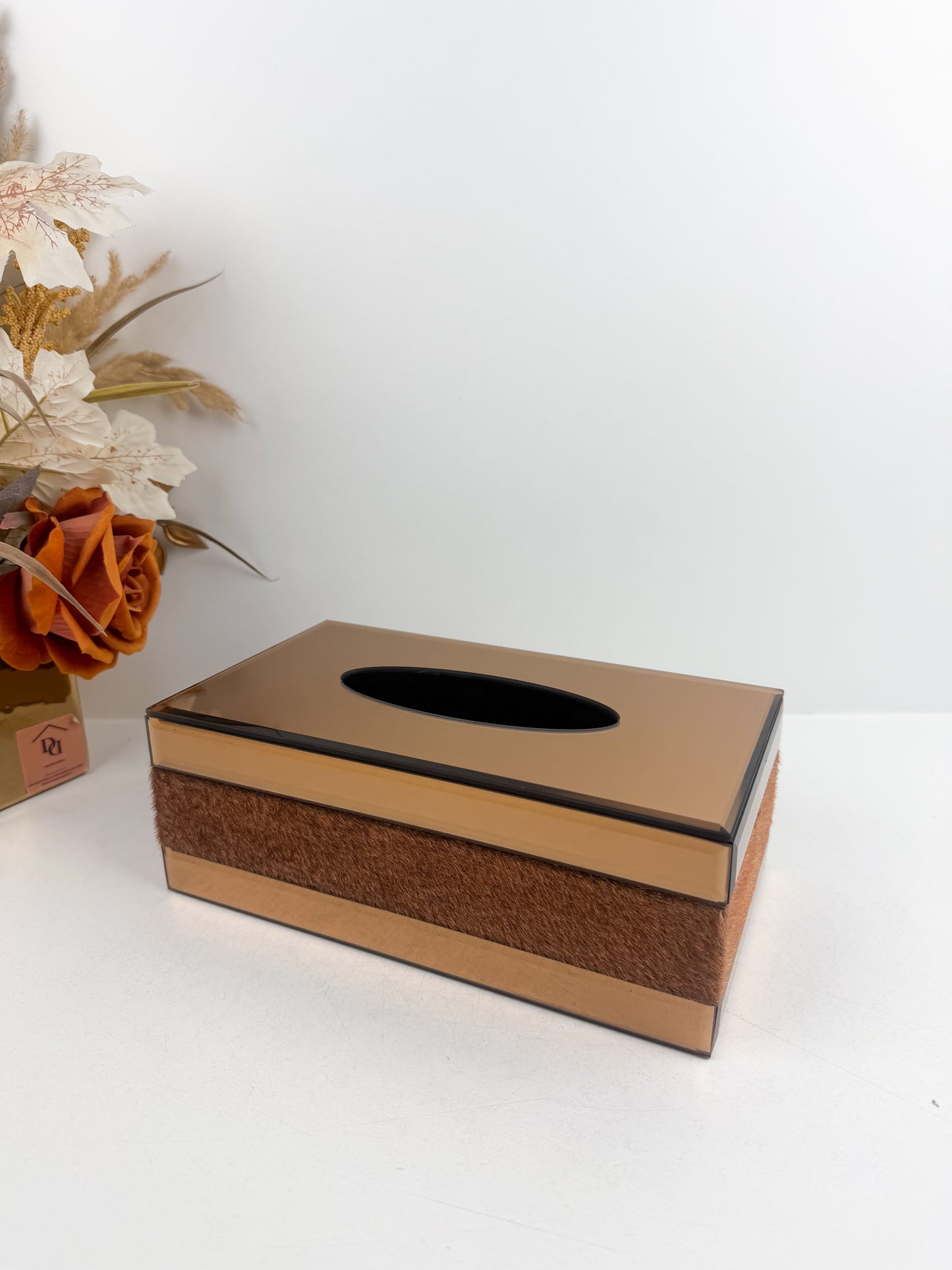 Boîte à mouchoirs artisanale élégante