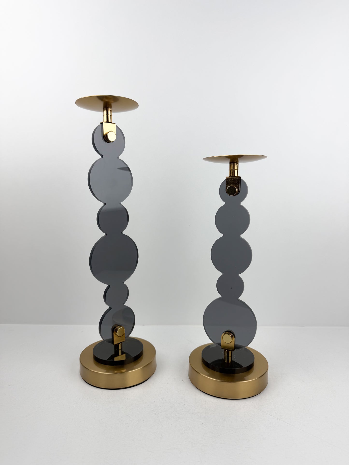 Duo bougeoir au design moderne et sculptural