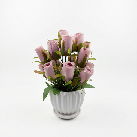 Fleurs artificielles roses d'une élégance intemporelle