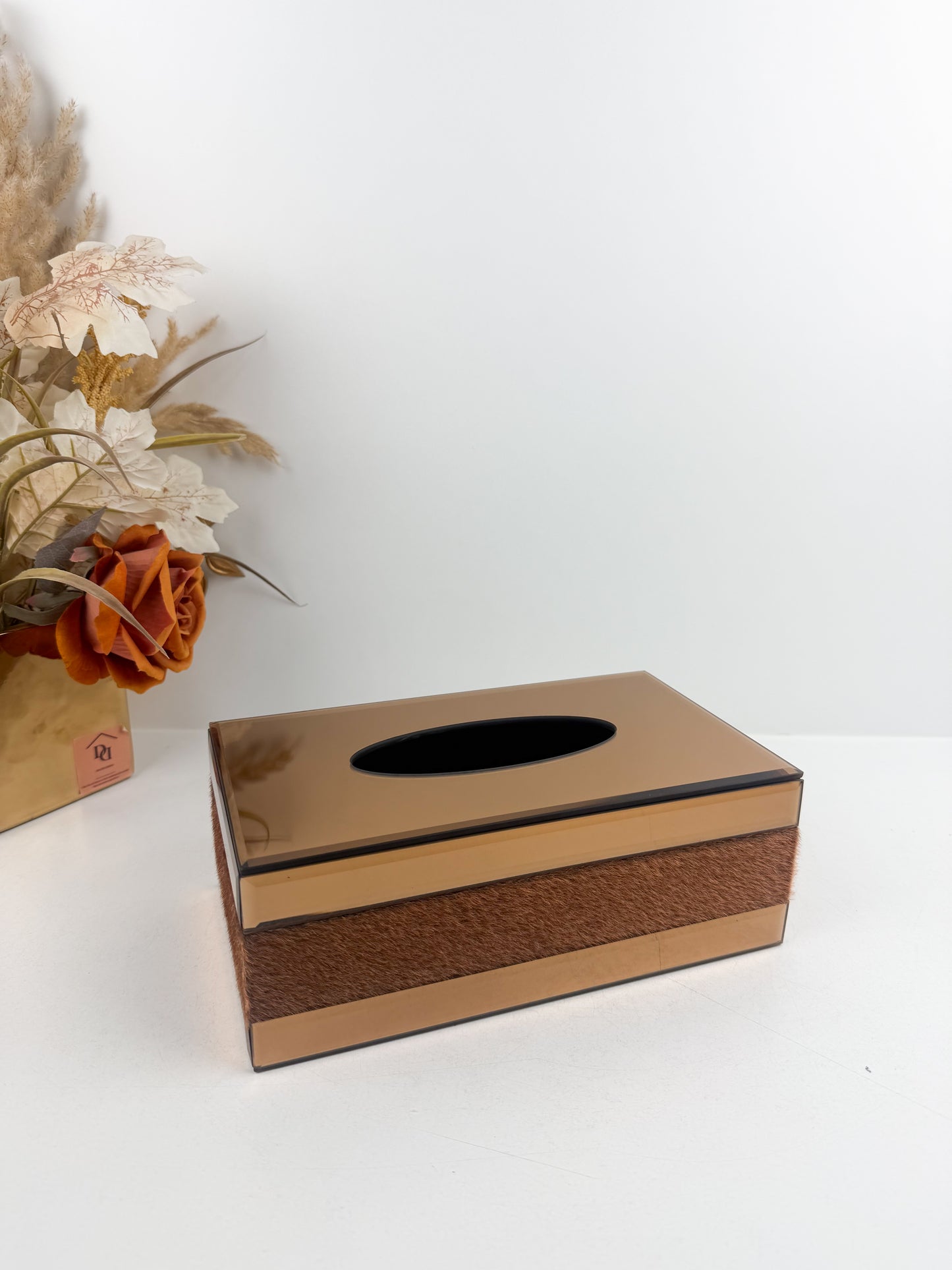 Boîte à mouchoirs artisanale élégante