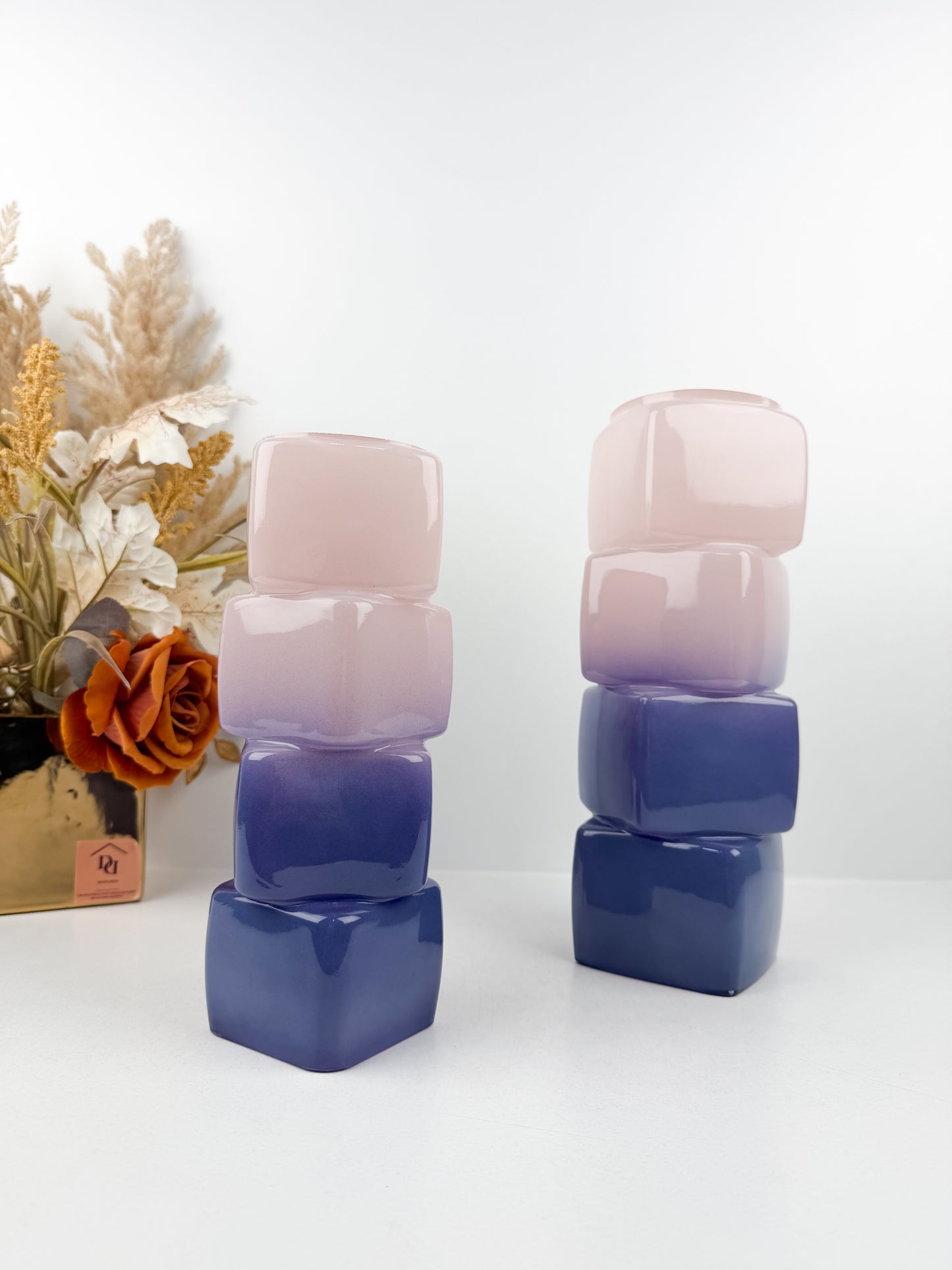 Duo de vases aux teintes captivantes