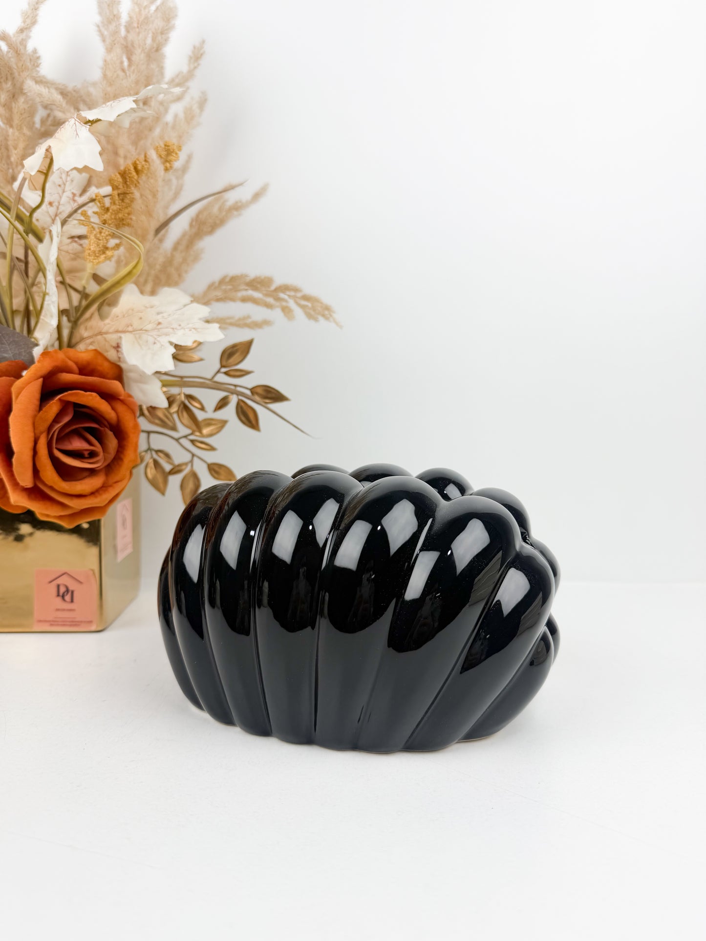 Boîte à mouchoirs moderne  en céramique noir