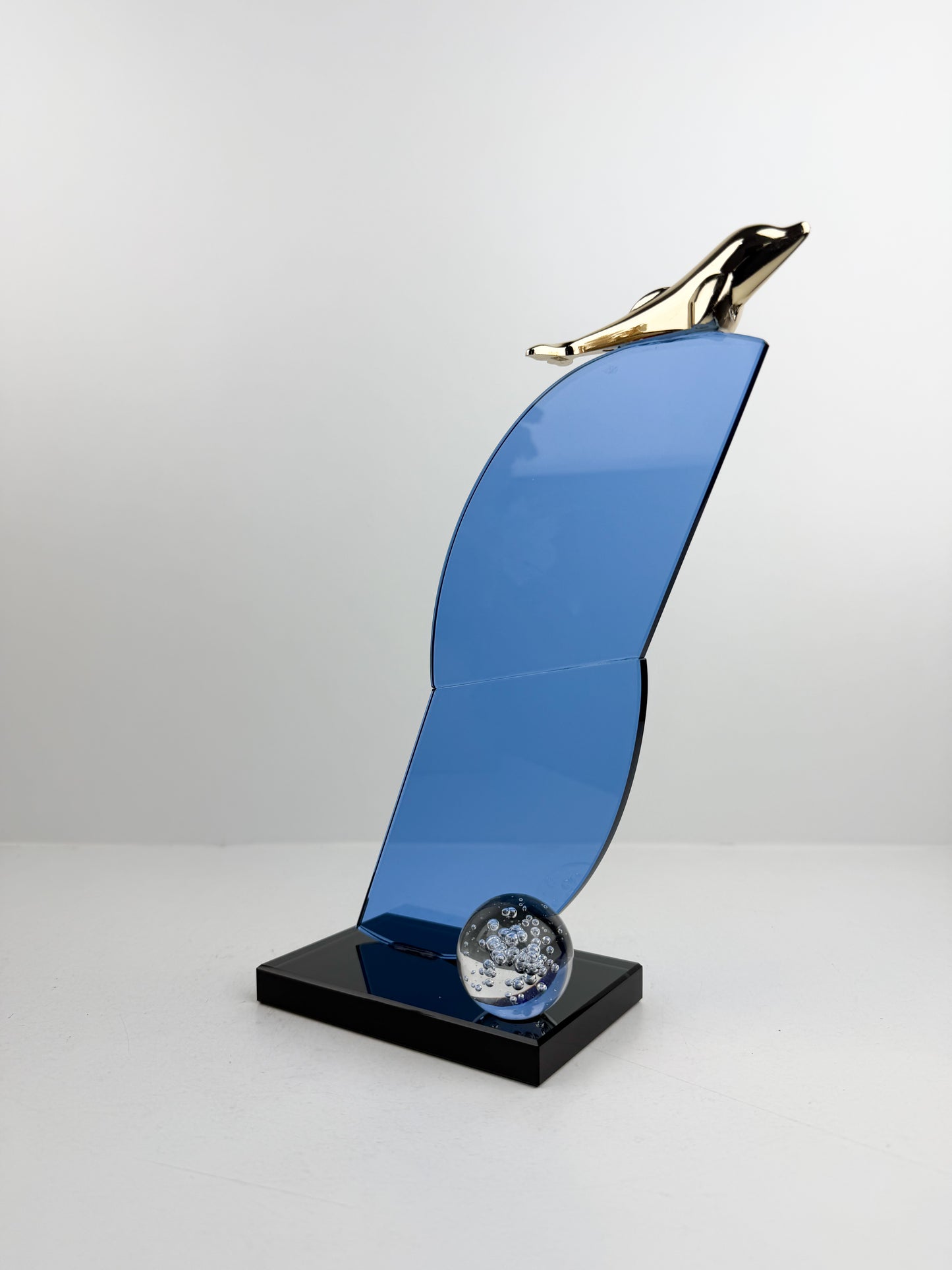 Duo trophée en cristal élégante intemporelle et prestige
