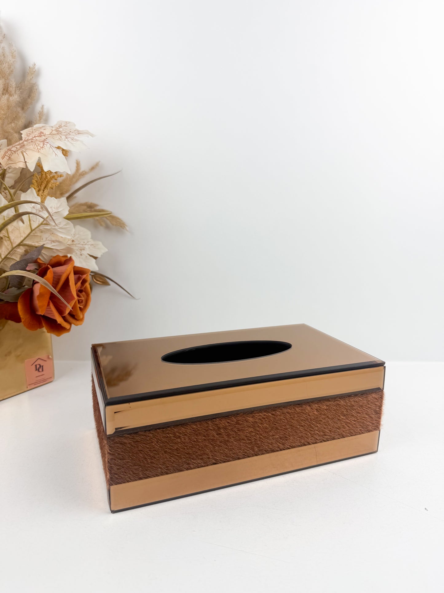 Boîte à mouchoirs artisanale élégante