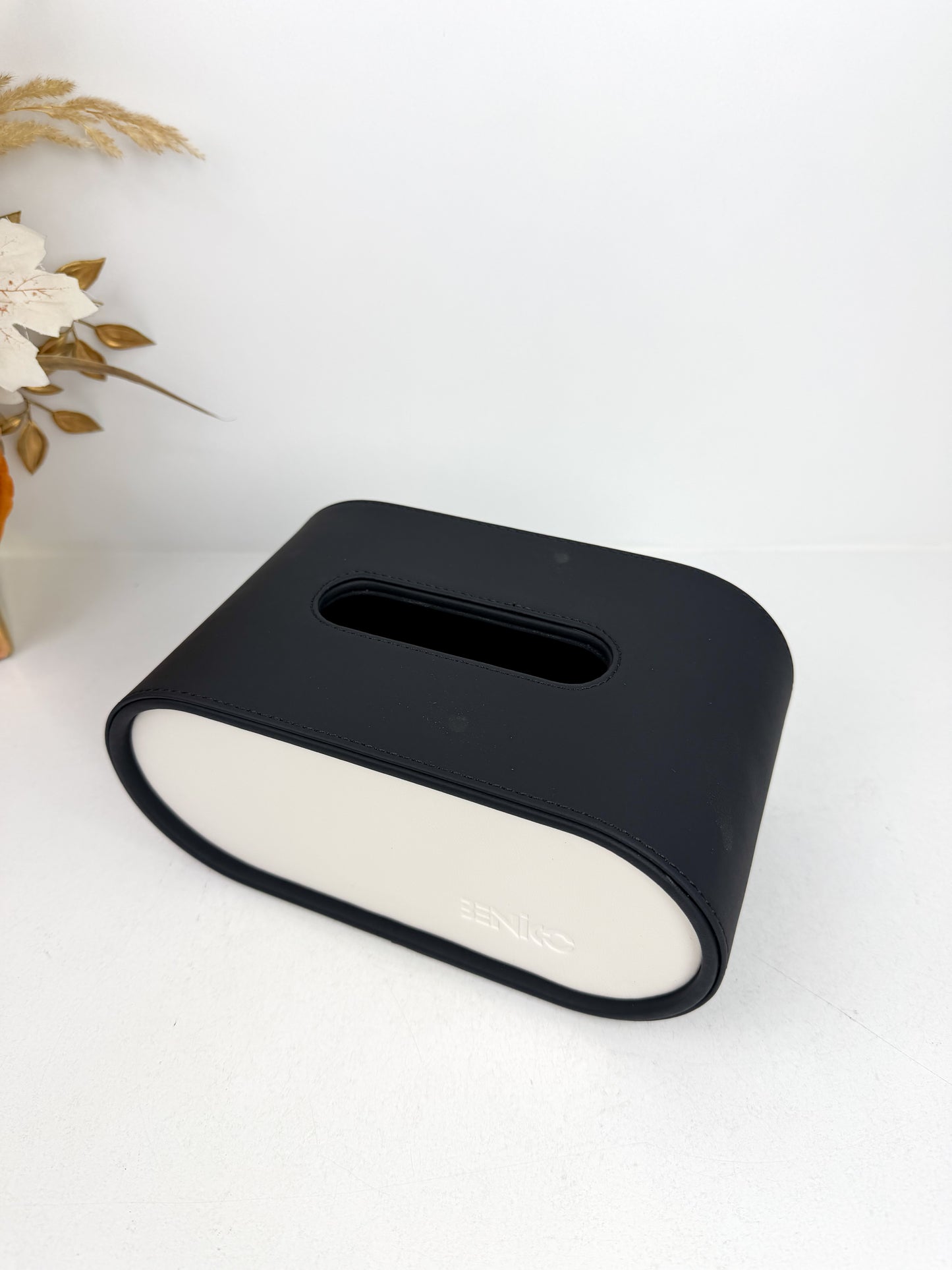 Boîte à mouchoirs  maison salon sensation haute de gamme noir