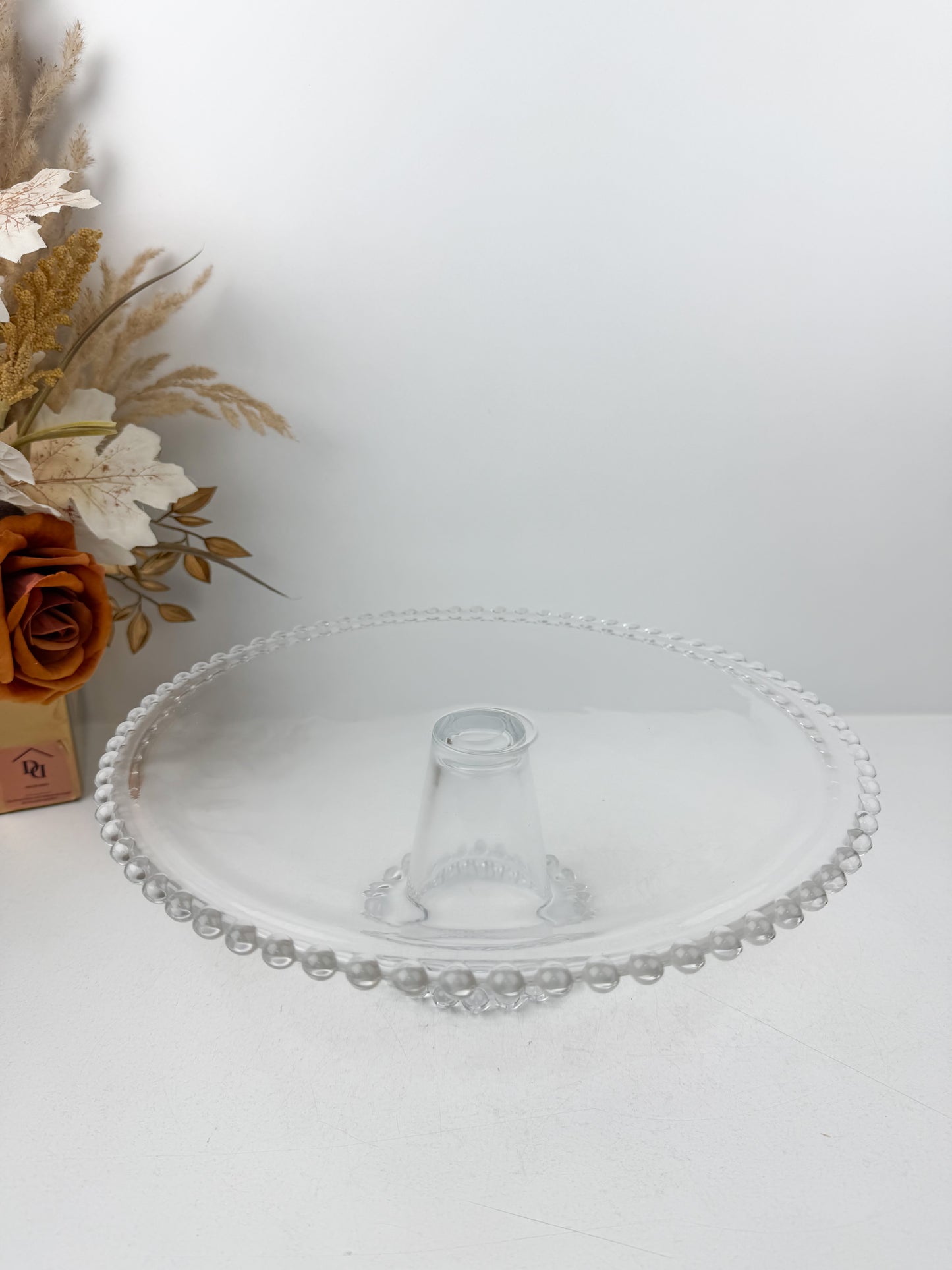 Présentoir rond en verre de qualité supérieure, design chic et luxe