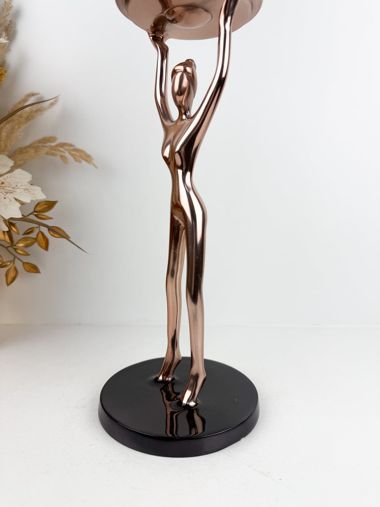 Bougeoir décoratif au design moderne et élégant en cuivre