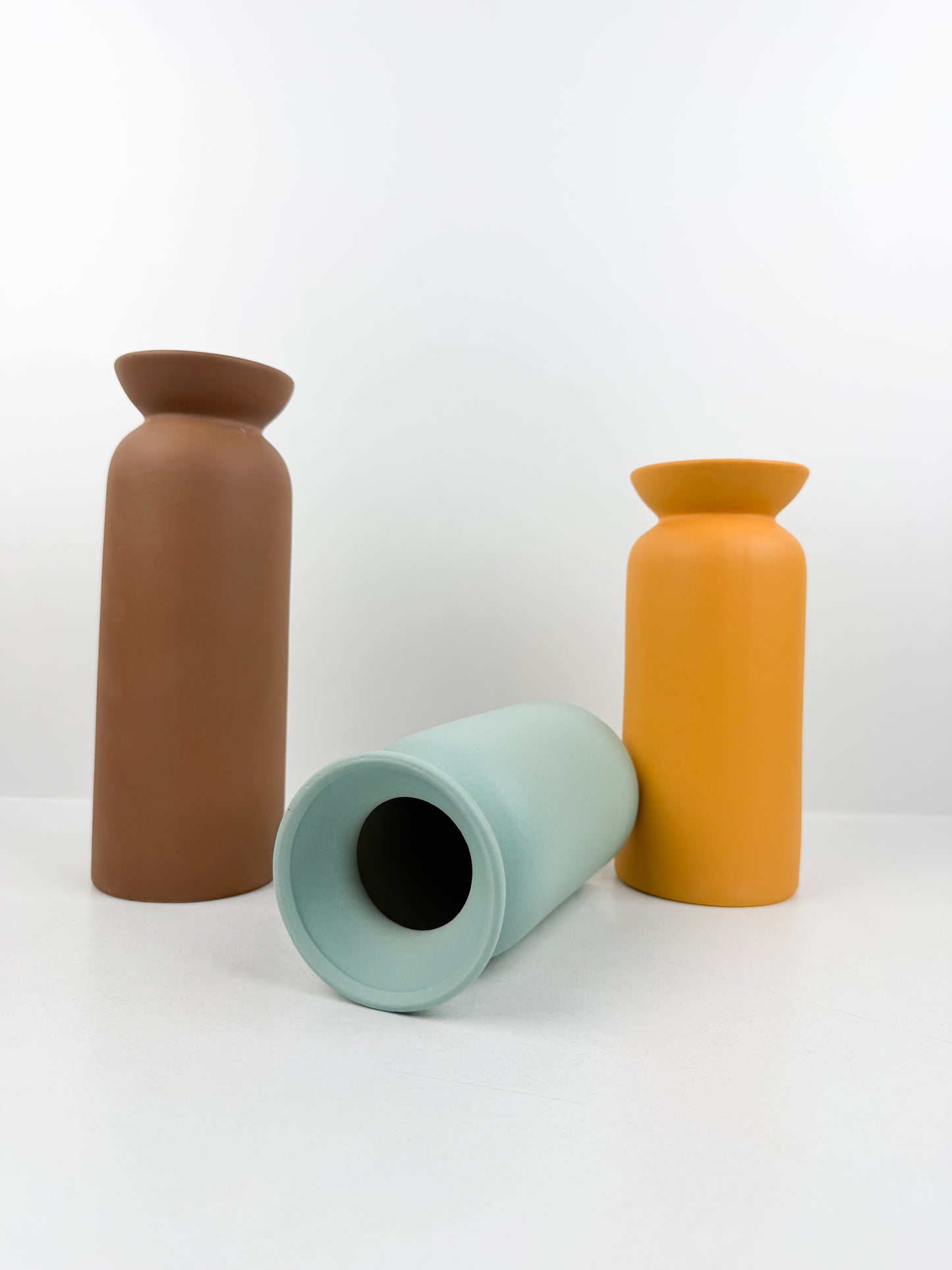 Trio de vases aux teintes chic et minimalistes en céramique