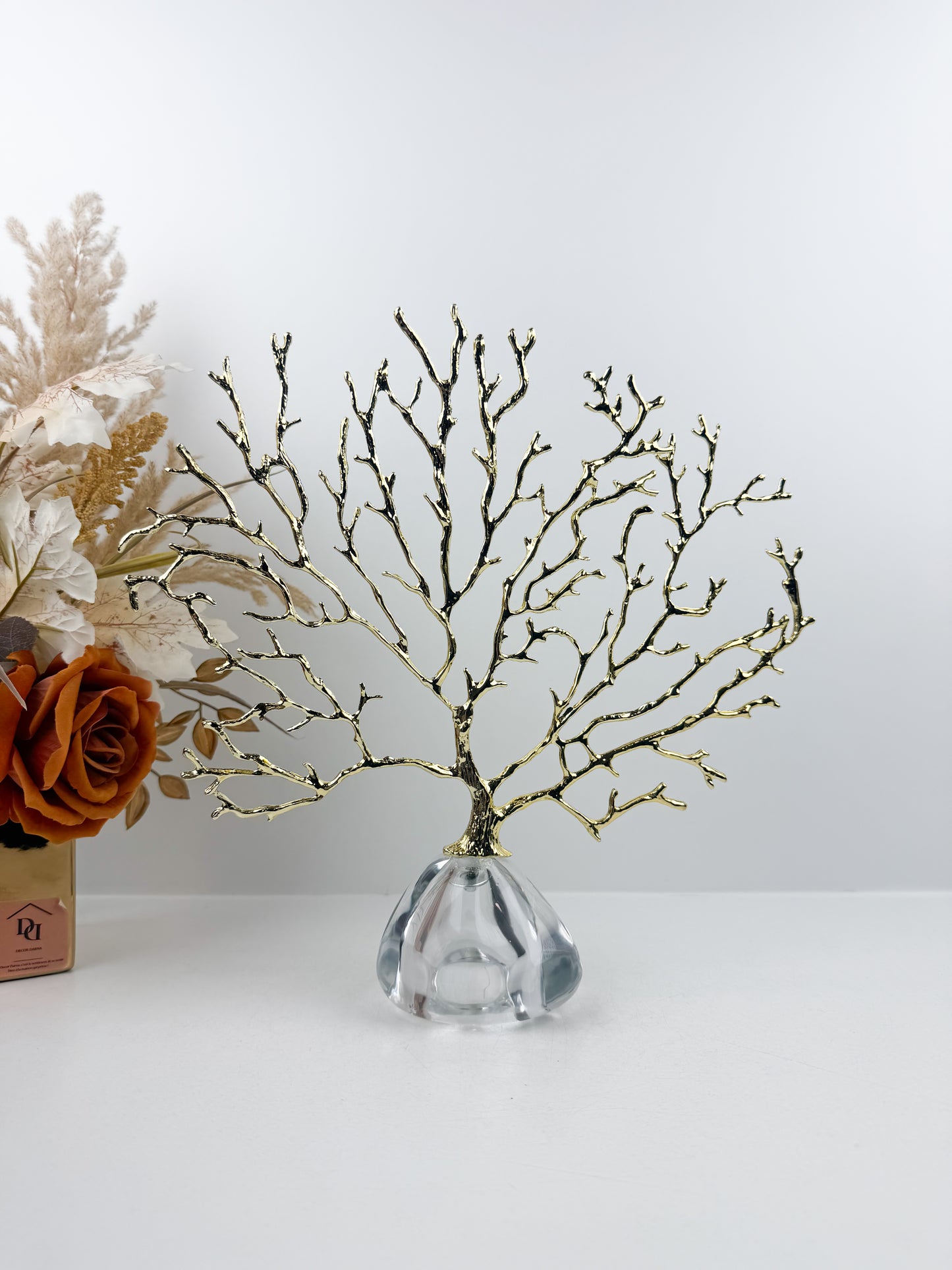 Arbre Décoratif luxueuse sur Socle en cristal.